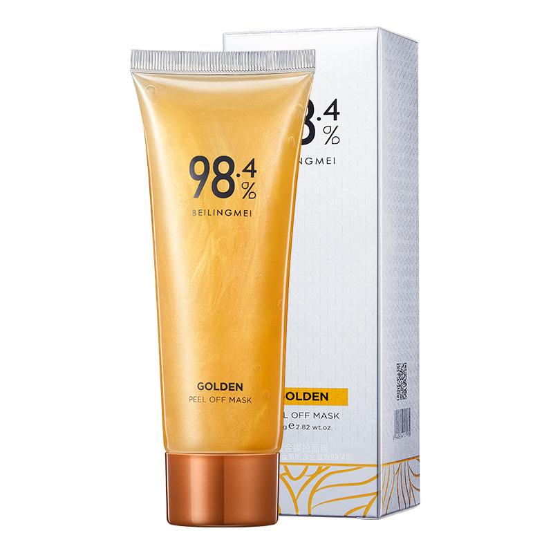 Gold Foil Peel-Off Mask 24k Gold Foil Peel-Off Masque Firming Facial Mask for Rough Large Pores for Women Deep Cleansing Skin