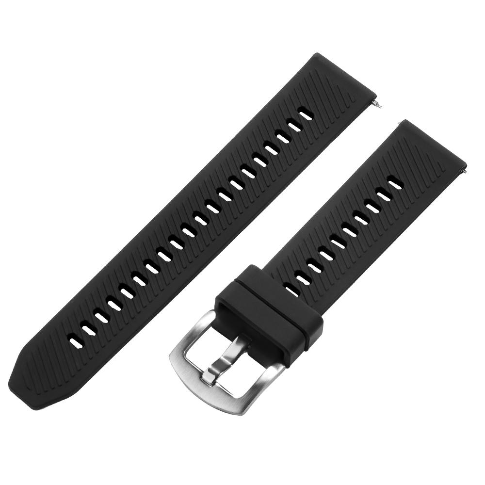 

Watch Band Quick Release Rubber Watch Strap 22mm Premium Silicone Watch Strap Watch Replacement Watchband for Casio for Omega 22mm чорний