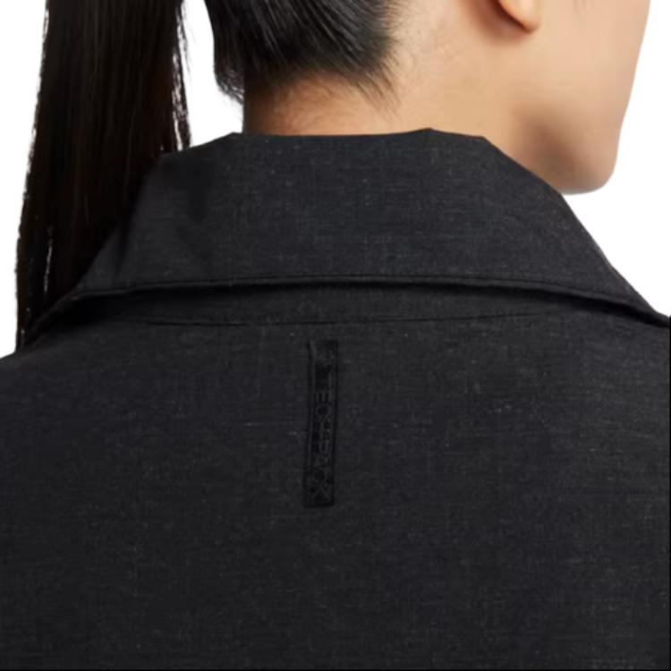 Nike Sportswear Tech Pack Solid Color Stand Collar Zip Short Sleeve Jacket Women Jackets Black DV8488-032
