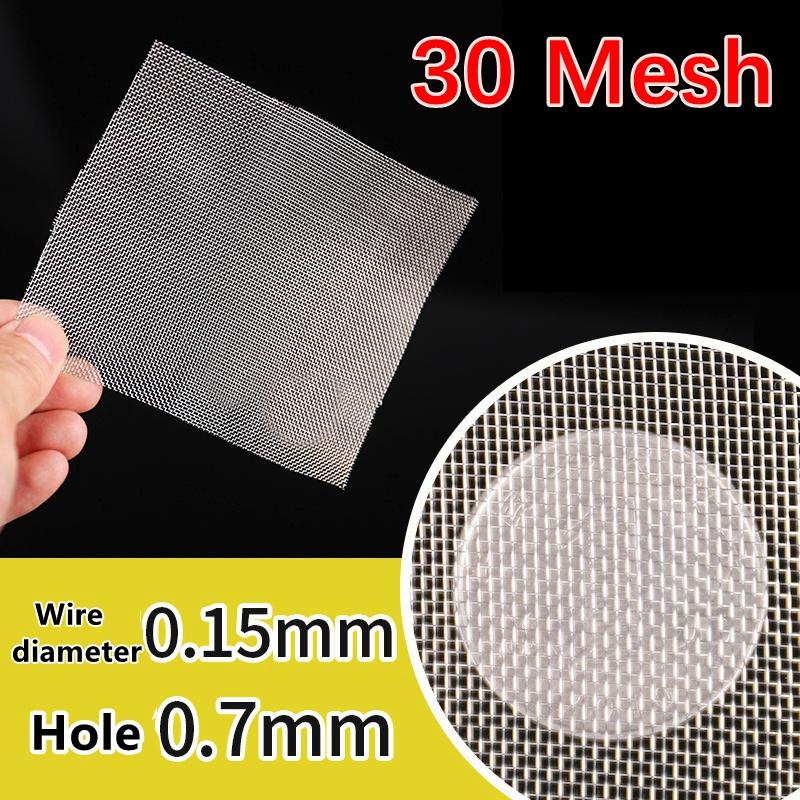 Food Grade 304 Stainless Steel Filter Mesh Home Kitchen Food Bean Powder Oil Filter Net Metal Water Filtration Screen Strainers