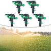 Pack of 5 Adjustable ABS Sprinkler Heads for Efficient For 360 Degree Spray with Distances Up To 34Ft and 60Ft