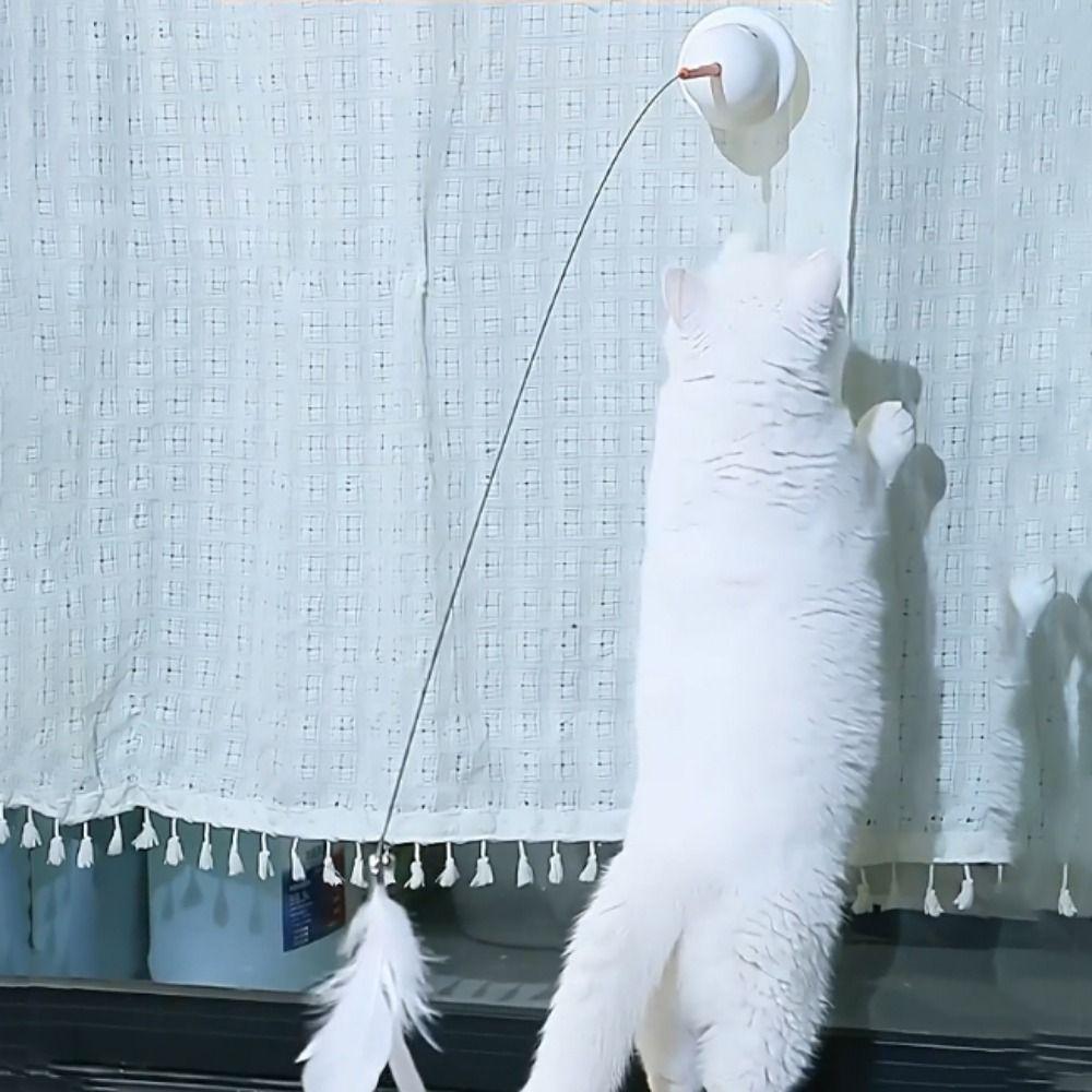 Bite Resistant Cat Badminton Stick Self-amusement Cat Interactive Toy  Pet Supplies