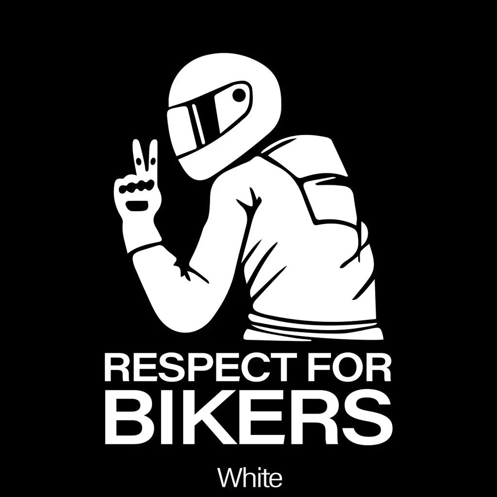 Car Motorcycle1pc 15x11CM Respect Biker Decor Sticker For On Vinyl 3D Stickers Motorcycle Vinyl 3D Stickers And Decals Worldmum