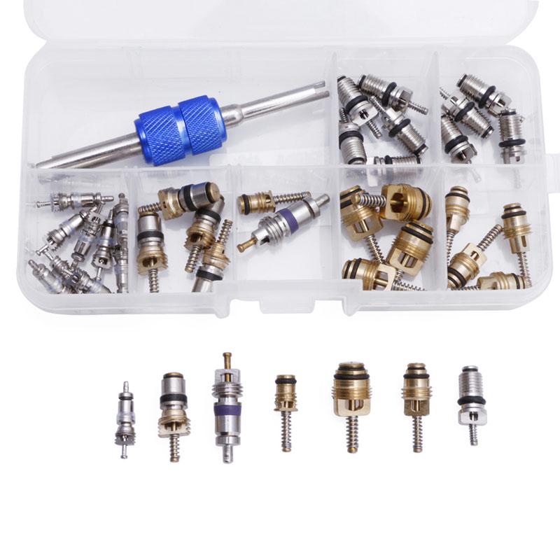 R12 R134A Car Air Conditioning A/C Tire Valve Stem Core Remover Tool Kit 39Pcs/set Dropship