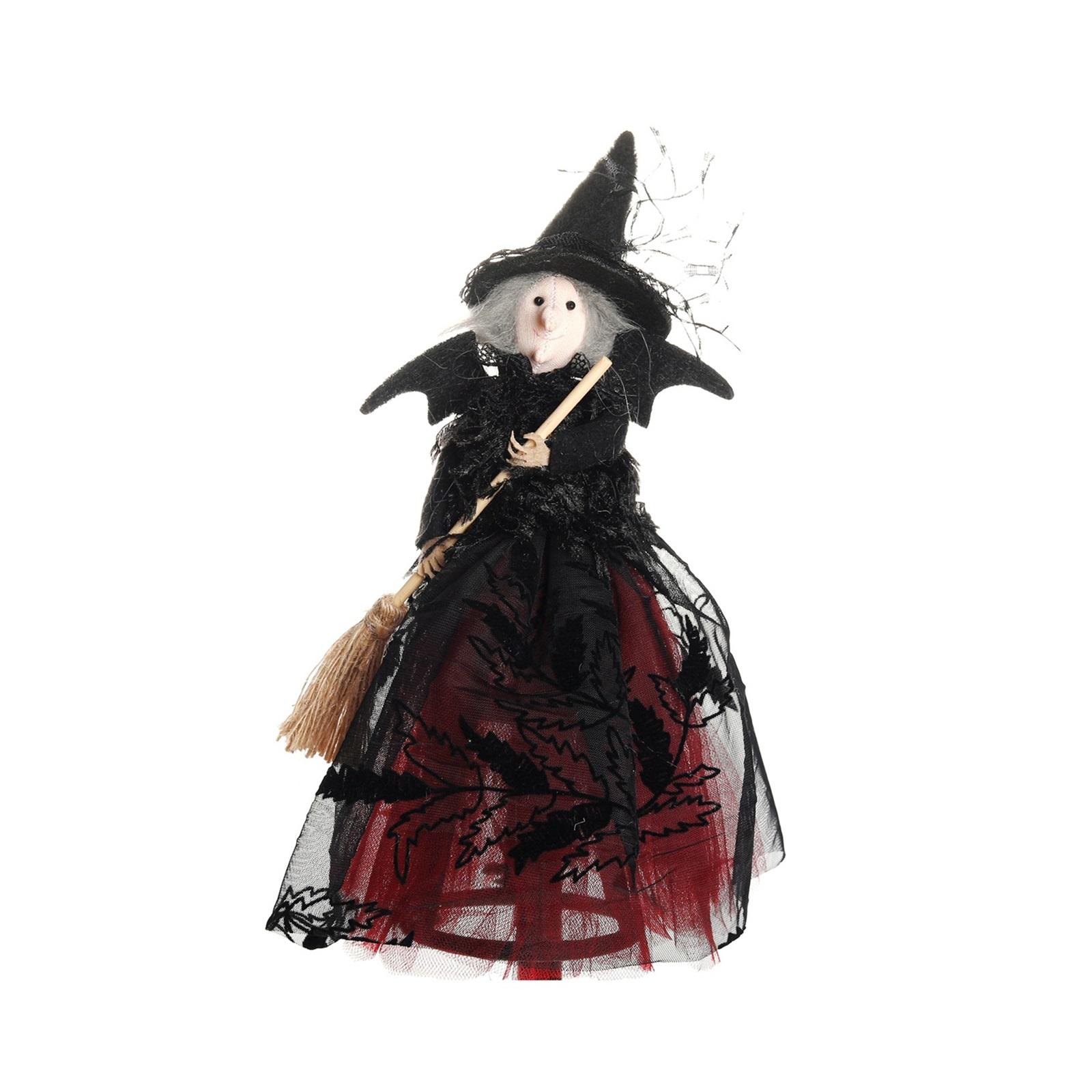 

Halloween Decorationsghost Witch Doll Tree Top Star Desktop Decoration Doll Ornaments One Size красный