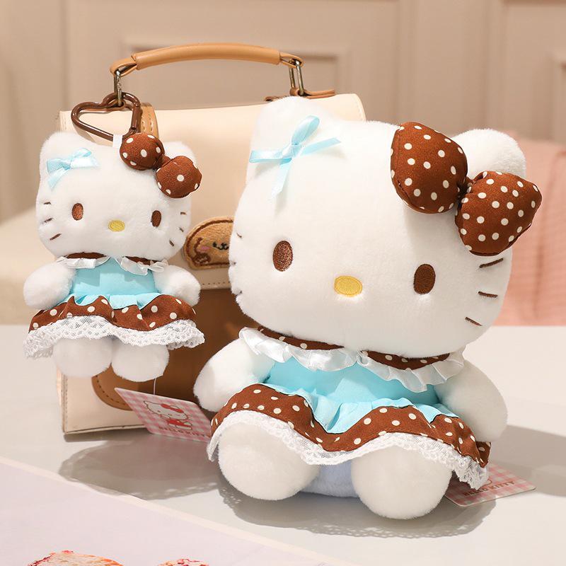 Hello Kitty Cocoa Tea Plush Doll - KT Cat Gift for Children