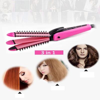 3 In 1 Professional Ceramic Straightening Corrugated Hair Straight Hair and Curls