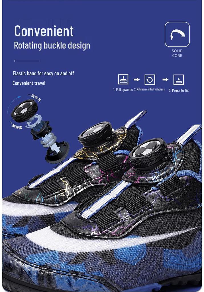 Breathable Mesh Kids Football Shoes for Boys and Girls - Perfect for School Competition and Training