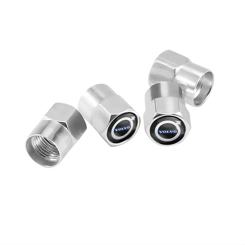 Car Tire Valve Cap Wheel Hub Sticker Tire Rim Decorative Sticker Suitable for Volvo V60 V40 Xc90 Xc40 S60 Xc60 V70 S90 V90 Xc70