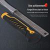 Shockproof Small Western Masonry Pickaxe - Pure Steel Integrated Flat Head, Pointed Ice Axe & Diamond Hammer for Exploration