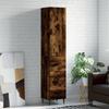 Vidaxl Tall Cabinet, Smoked Oak, 34.5X34X180 Cm