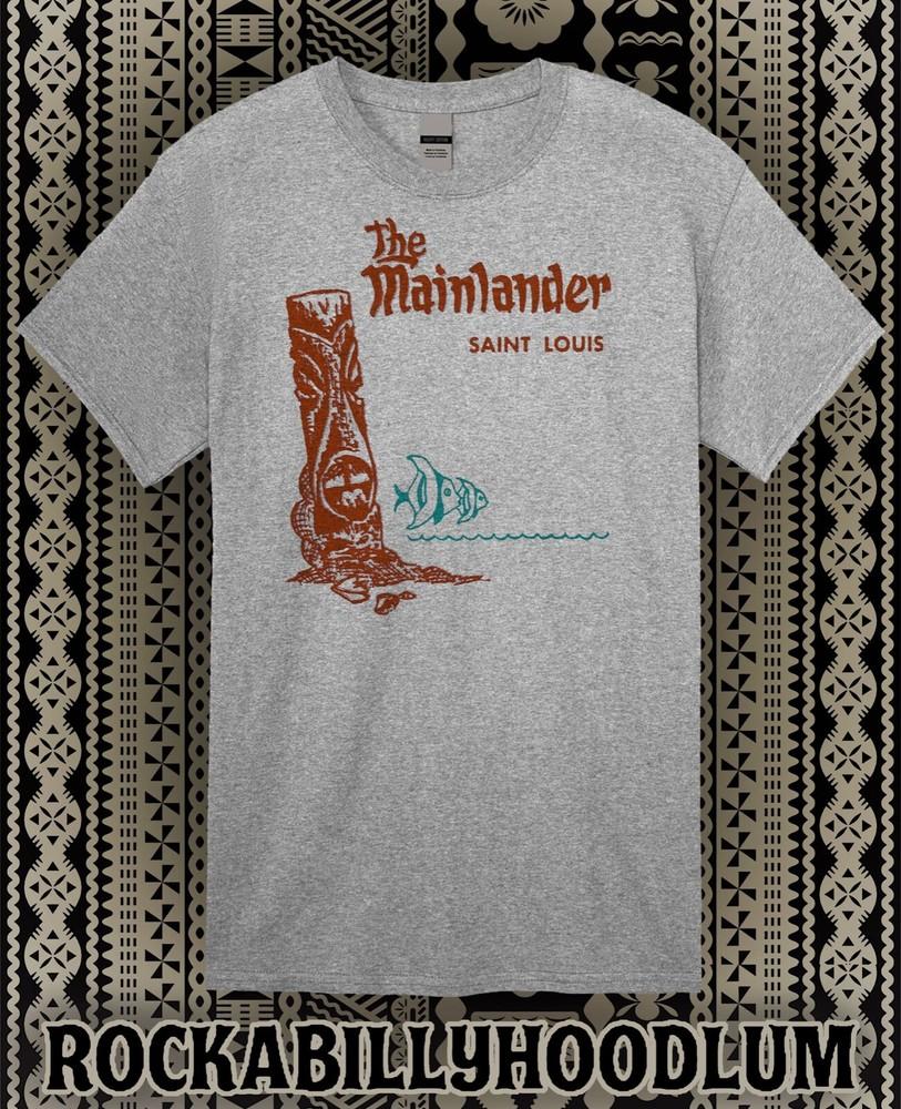 

Retro Tiki Art Tee T Shirt Cotton Mug Bar Restaurant The Mainlader St Louis Unisex T-Shirt L