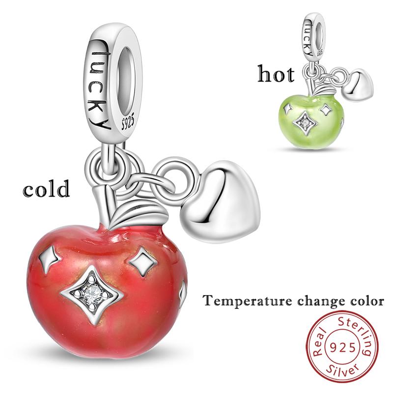 Copper Charms Beads Forever Love Heart Shaped Bow Family Charms Dangle For Bracelet Woman Diy Jewelry Gift