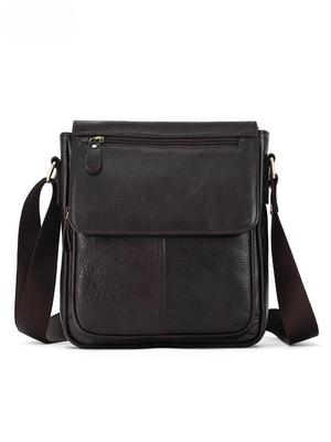 Men's Premium Genuine Leather Retro Crossbody Messenger Bag