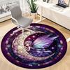 1PC Fairy Moon Office Round Area Rug, Indoor Mat Suitable ForOffice, Under Office Chairs Bedroom Living Room Home Decor, Room Deco, D033