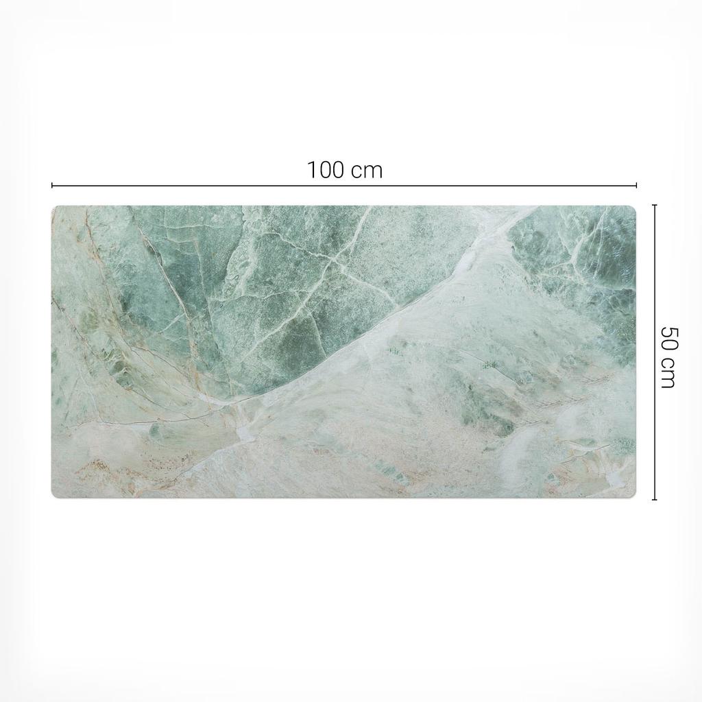 Anti-Slip Desk Mat with Marble Nature Pattern 100x50 cm