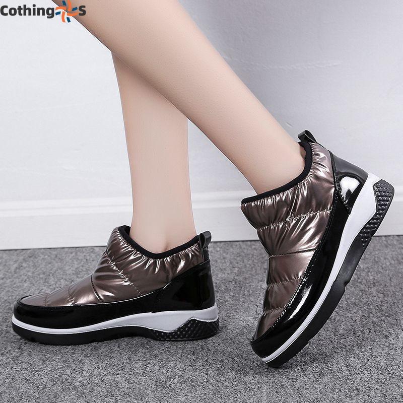 Waterproof Thickened Cashmere Fashion Cotton Shoes Ladies Snow Boots