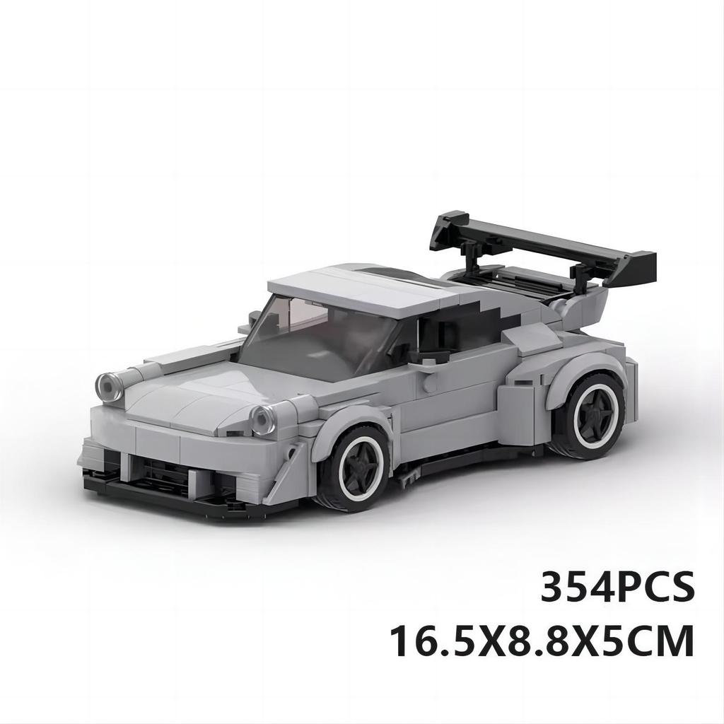 Toy Car Building Blocks MOC Treasure Season 911RWB Classic Speed Sports Car Model Children's Gift
