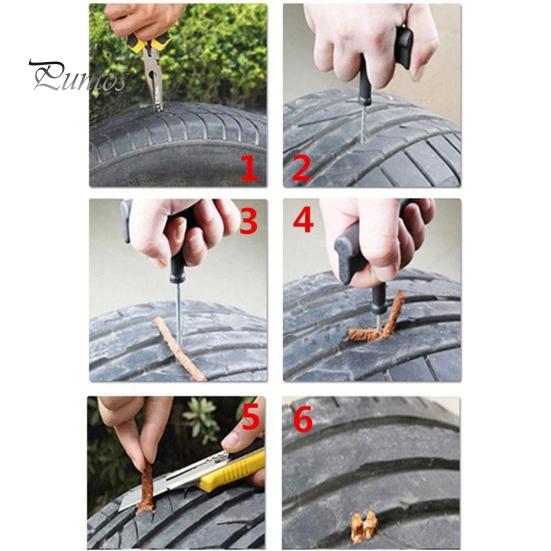 5-teiliges Auto-Auto-Reifen-Reparatur-Set zur Wiederherstellung von Tubeless-Dichtungsstopfen