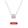 18K Gold Plated Titanium Steel Clavicle Necklace: Diamond Accented, Colorfast, Versatile, Light Luxury Style