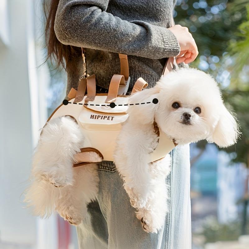 Dog Bag Outdoor Portable Breathable Traction Backpack Dog Leash Cat and Dog Harness Can Be Carried or Crossbody Cat Bag Pet Sling Pet Supplies