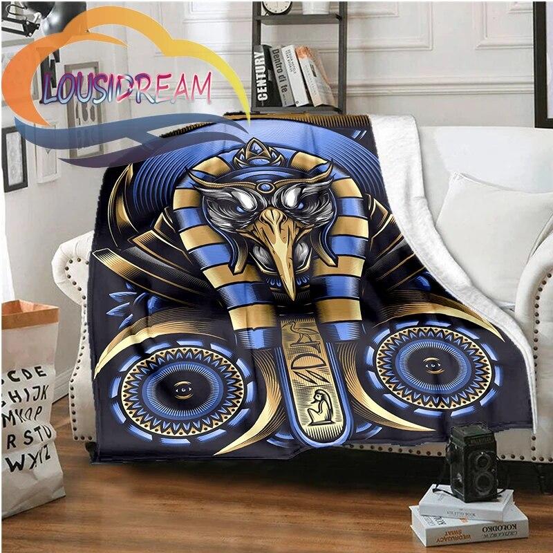 Horus Ancient Egyptian Mythology Blanket Fashion Flannel Fluffy Fleece Throw Blanket Children and Adult Gift Sofa Travel Camping