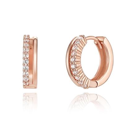 ELLE Jewelry 14K Outsider One-Touch Earrings (Gold Pin) ELGPEE435