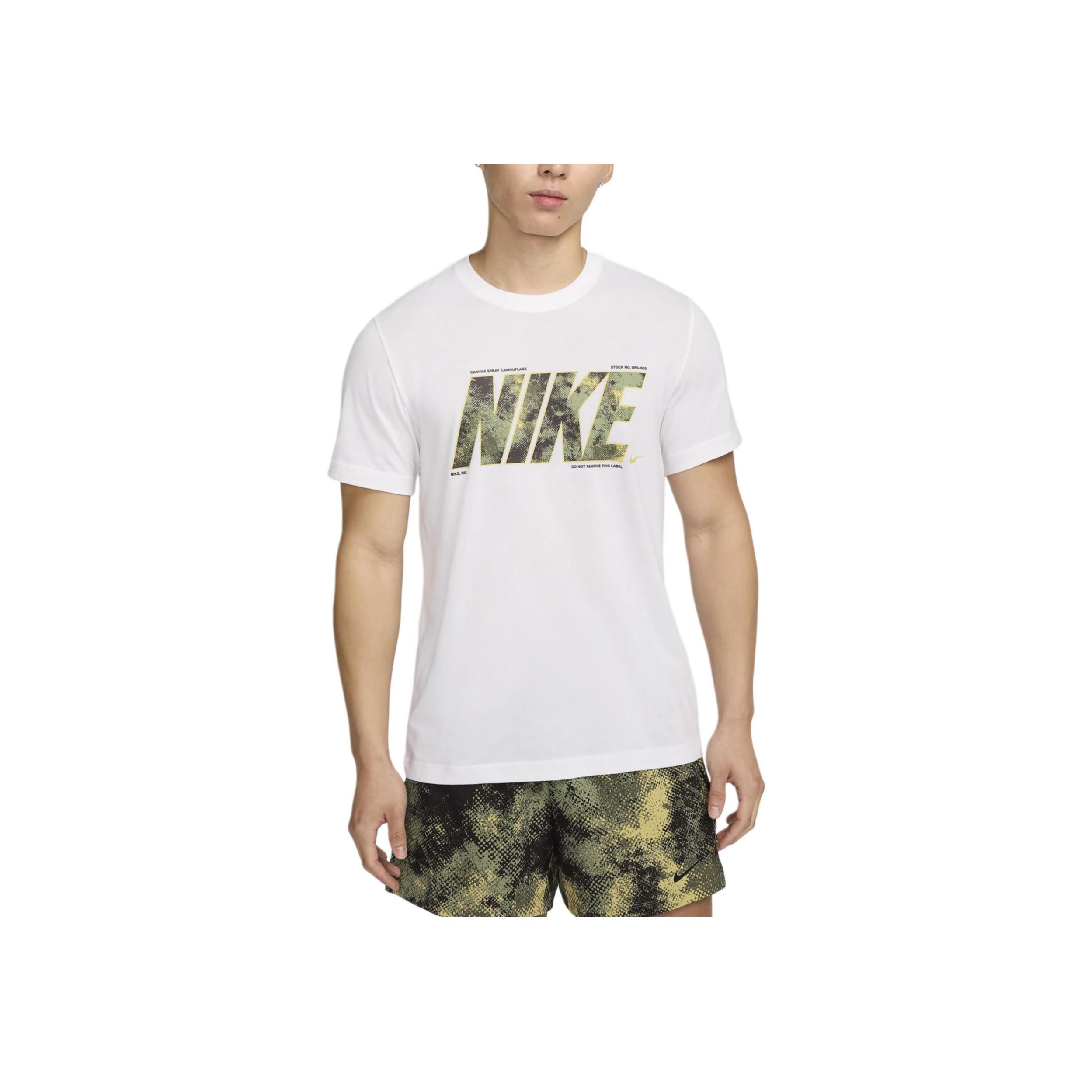 

Nike Loose Casual Comfortable Workout Fitness Short Sleeve T-Shirt Men Tops White FZ8039-100 M