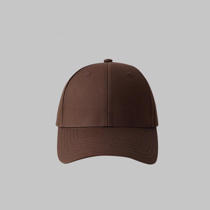 Classic Solid Color Hard Top Baseball Cap Men's Summer Pure Cotton Light Version High Top Sun Hat Children's Four-season Versatile Baseball Cap