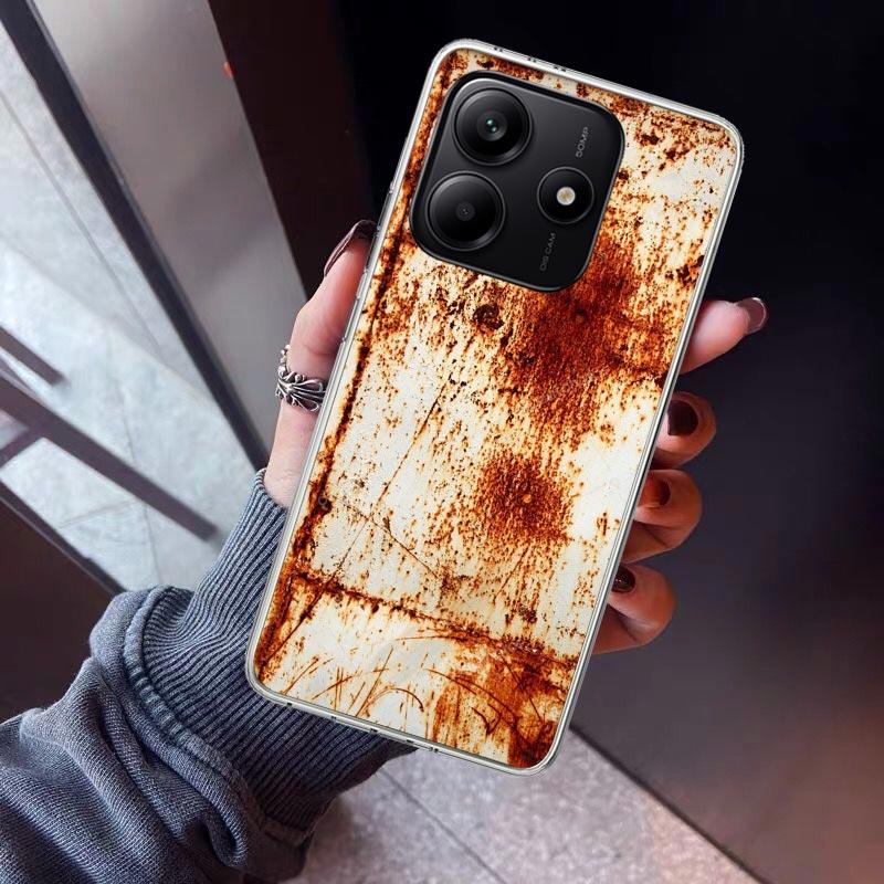 Vintage Industrial Style Rusty Pattern Phone Case For Xiaomi Redmi Note 15 14 14S 13 12S 12 Pro Plus 11S 11 10S 10 4G Cover 11E