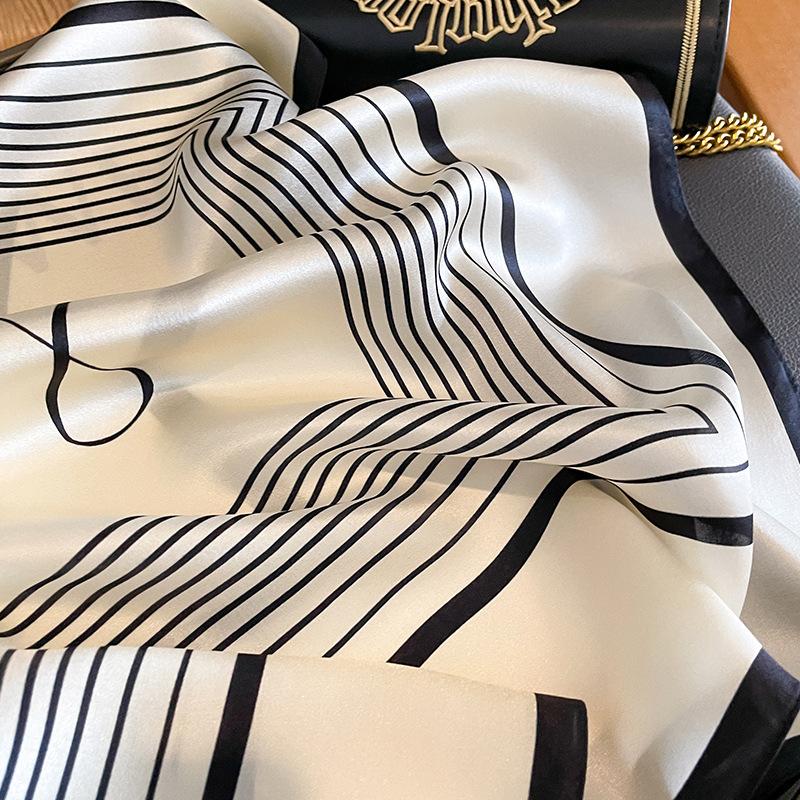 53 * 53 cm eșarfă pătrată mică din mătase de dud, decorație profesională de modă multifuncțională, eșarfă de mătase pentru primăvară și toamnă, șal de căldură