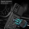 Etui Ochronne - E.F.CONNECTION - Do Xiaomi Redmi Note 11S - Twarde Etui - Czarne - 2 Szkła Hartowane
