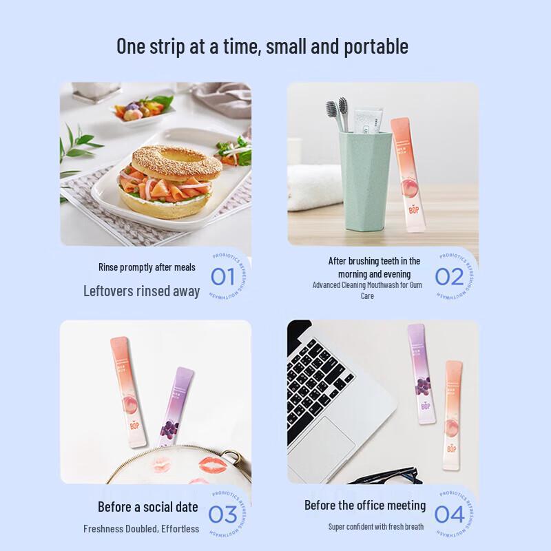Pop Probiotic Mouthwash Strips