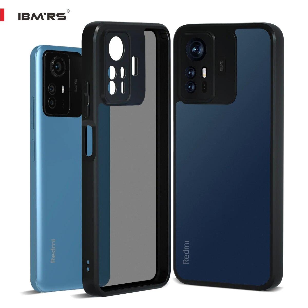 

(В комплекте ремешок на запястье)Чехол ibmrs для Xiaomi Redmi Note 12S, камуфляжный матовый прозрачный защитный чехол для телефона for phone series(6.4 ) матовый черный