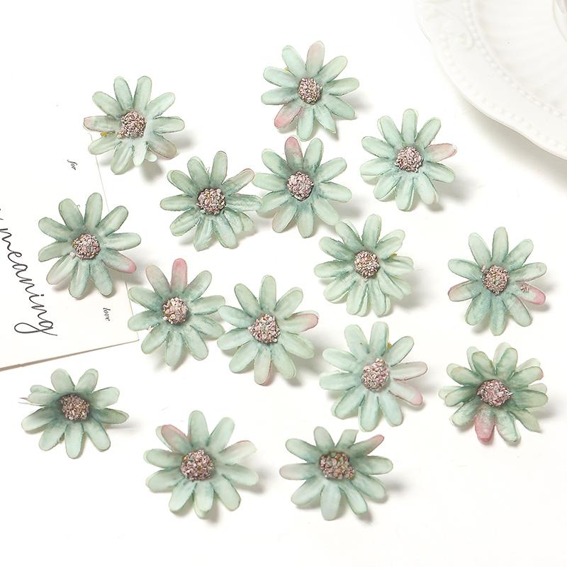 30/50Pieces 3cm Silk Rose Artificial Flowers Heads Fake Flowers for Home Decor Room Wedding Decoration DIY Garland Accessories