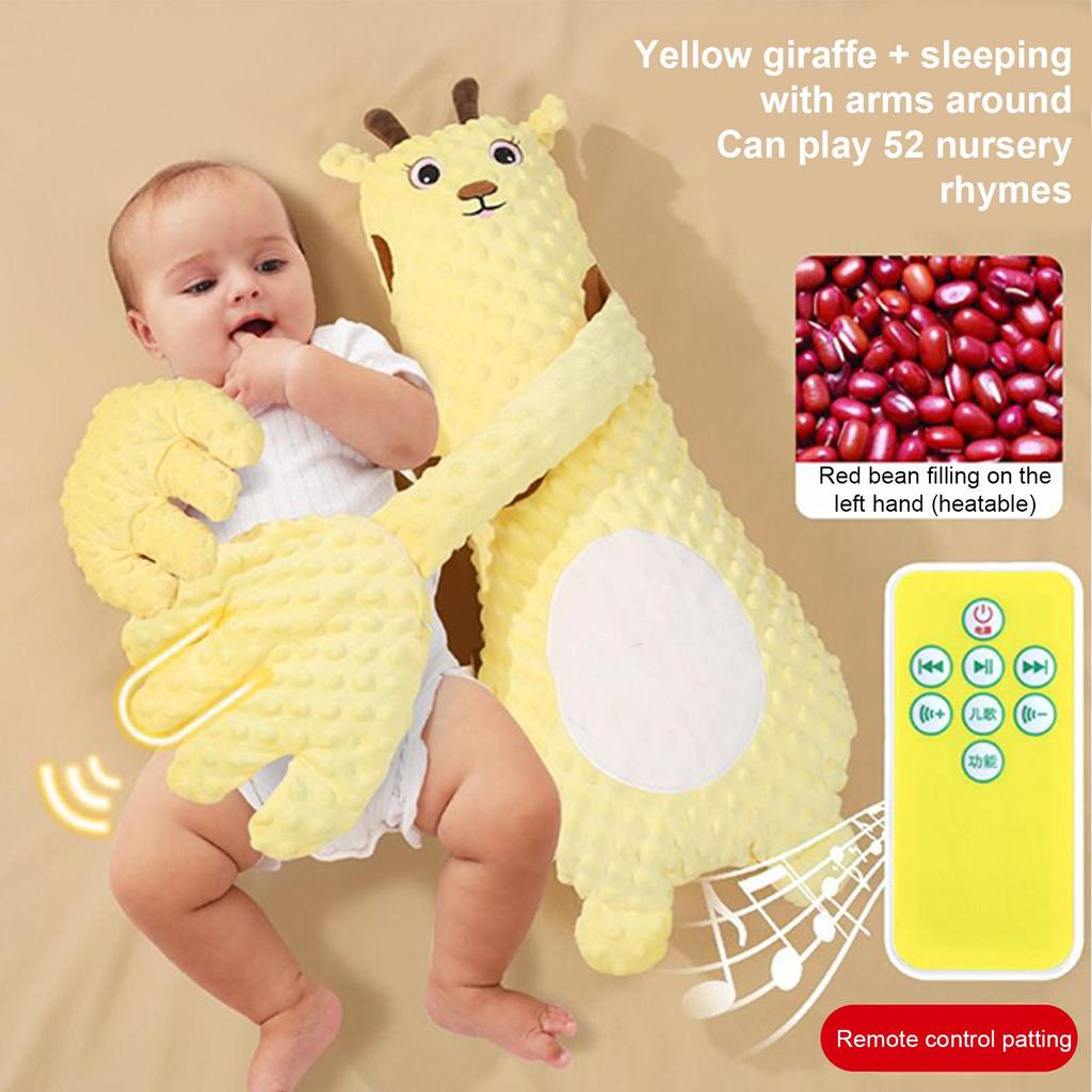 Baby Patter For Sleep 63cm Baby Startle Prevention Sleep Aid Companion Automatic Palm Patting Sleeping Pillow Soothing Toys