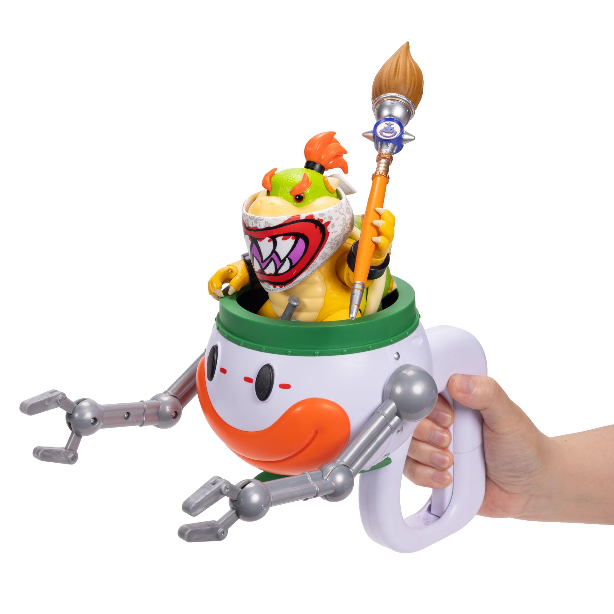 Sanei Boeki The Super Mario Galaxy Movie Action Figure DX Bowser Clown Jr. TSM2-15 бежевый