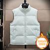 New 2025 autumn and winter double-sided vest men's warm trendy vest windproof couple sleeveless cotton-padded clothes