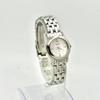 Used [New Battery] SEIKO 4P Diamond Shell Ladies Watch Silver 1N01-0HE0 573019