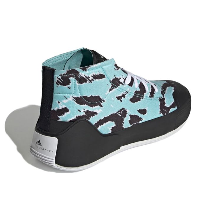 Adidas Treino Mid Graphic Casual Durable Support High-Top Training Shoes Women Sneakers Black Blue GZ4382
