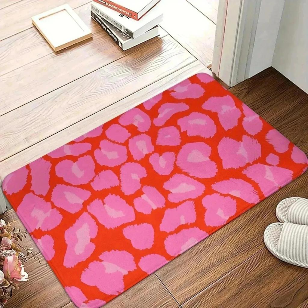 1PC Cartoon Cat Pattern Kitchen Rug Non-Slip Door Mats Pop design Bathroom Rug Bath Mat Carpet for Home Sink Laundry Decor