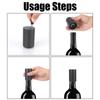 Electric Wine Stopper Bottle Cap Plug Champagne Sealer Fresh Kitchen Bar Tools Automatic Vacuum Wine Cork Sainless Steel Smart Wine Bottle Stopper