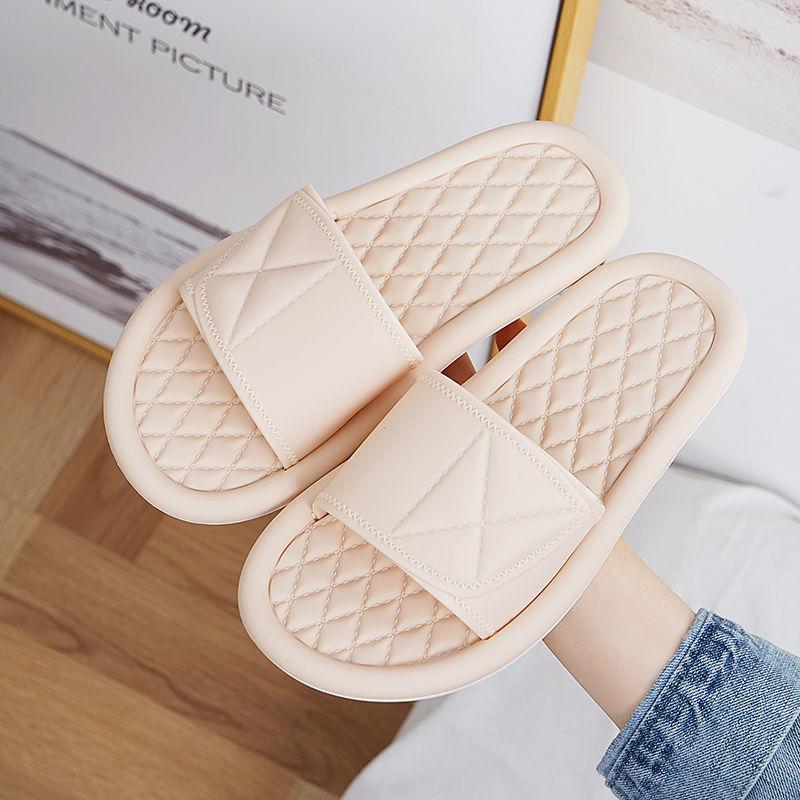Slippers Women Summer Beach Sandals Household Indoor Silent Non-slip Bathroom Bathing Sandals and Slippers Women