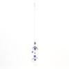 Evil Eye Wall Decor Metal Crystal Hanging Evil Eye Pendant Decoration for Bedposts Mirrors Window