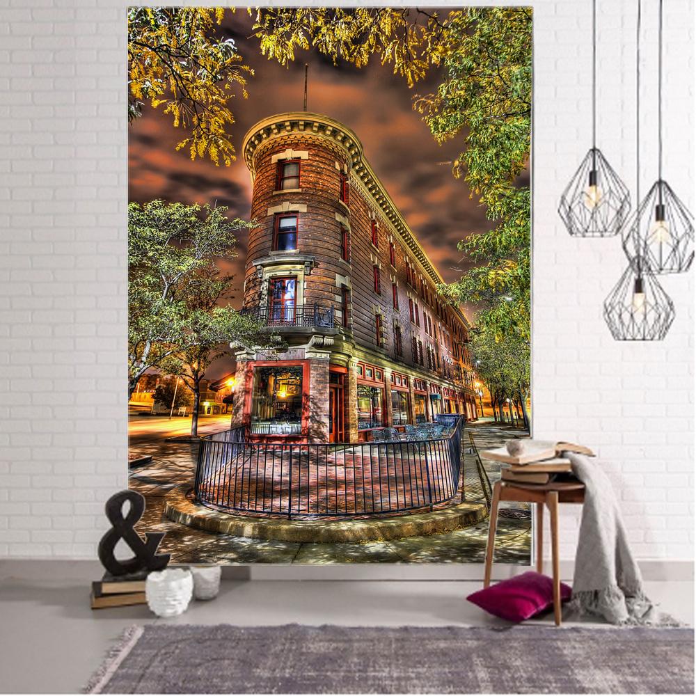 Art Wall Hanging Mystery Library Tapestry Vintage Bookshelf Digital Printing Tapestry Whole Book Wall Hanging