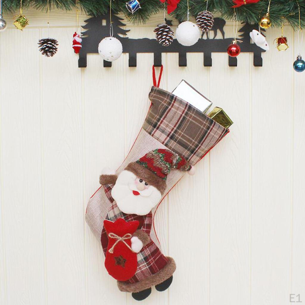 Christmas Decoration Stocking, Non-woven Fabric, Santa, Elk, Snowman