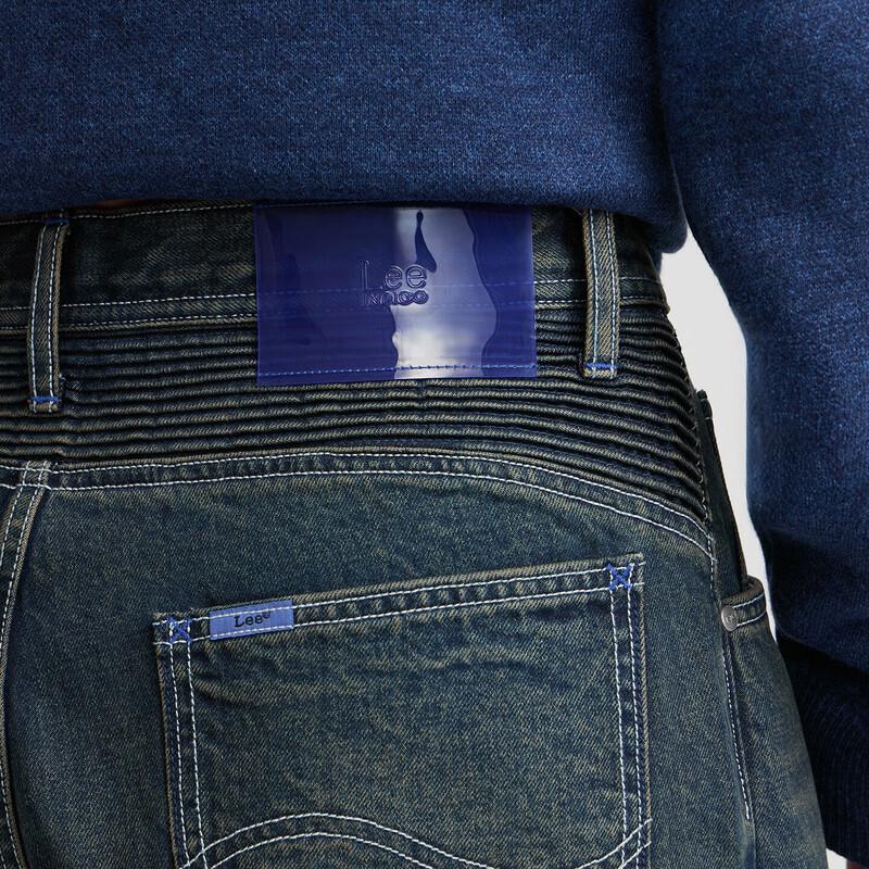 Lee Men's Dark Blue Straight Fit Jeans