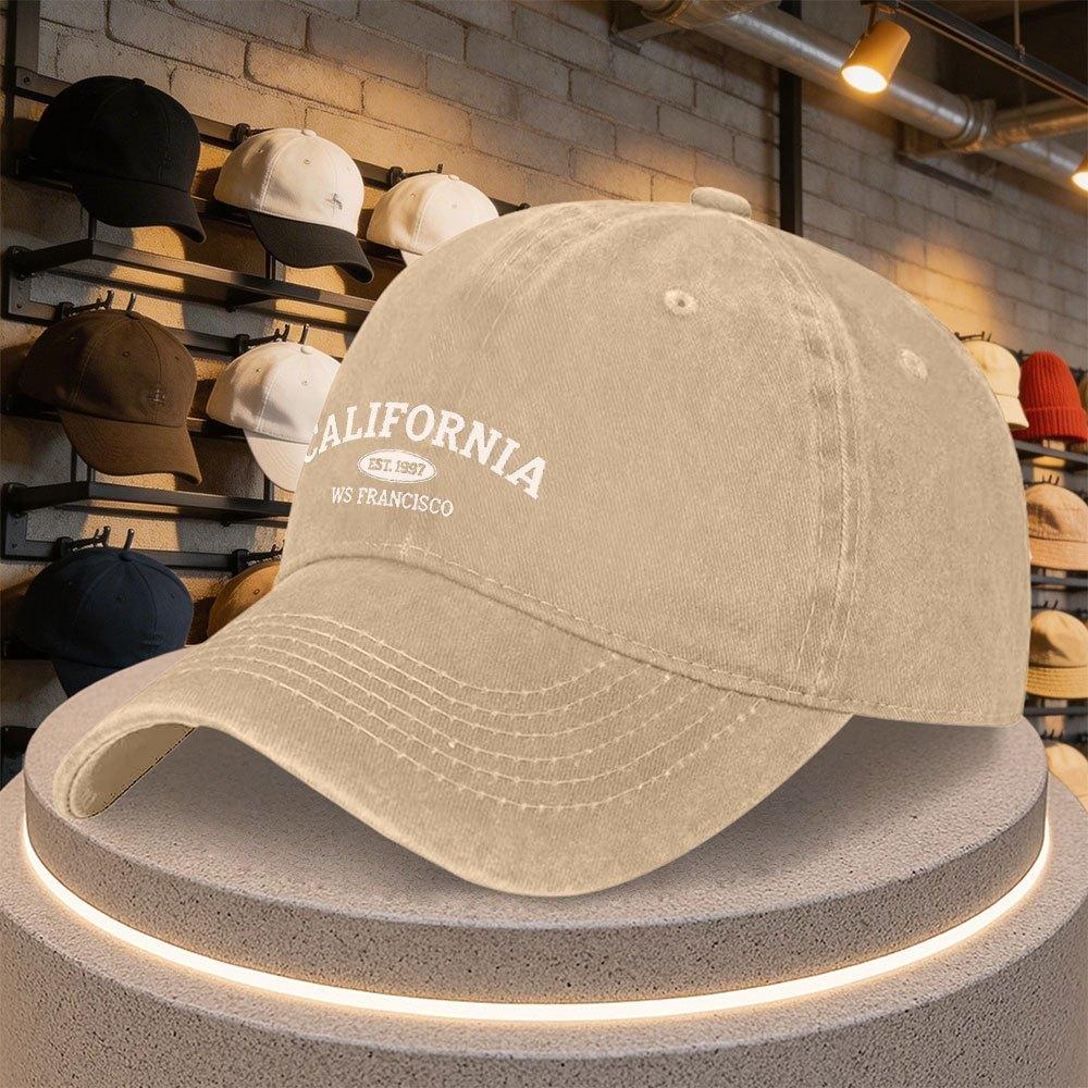 San Francisco Kalifornien Baseballkappe mit Buchstabenaufdruck Verstellbare Lässige Mütze für Partys Sport Alltagsbekleidung