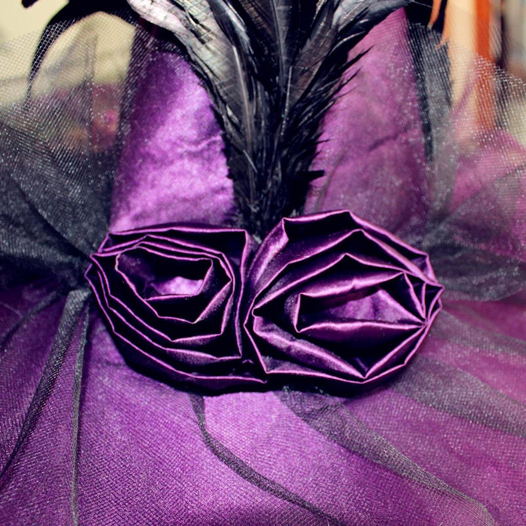Klassischer Hexenhut Satin Feder Schleier Spitze Kappe Ästhetisch Netz Rosette Kopfschmuck Festliche Halloween Party Deko Ornament