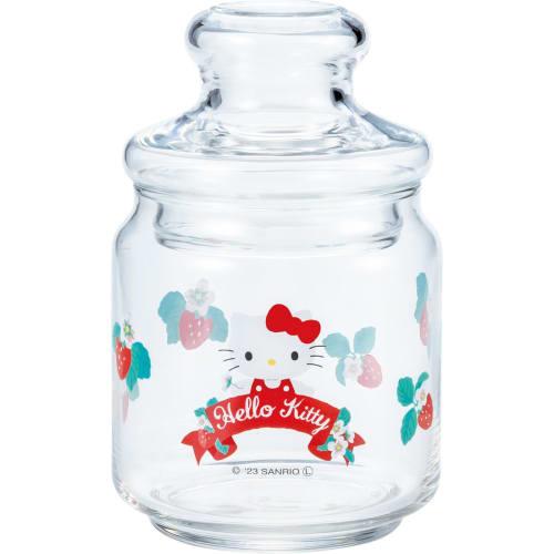 San Art Sanrio Hello Kitty Glass Canister, Kitty Storage Container, Approx. 500ml, Sanrio Goods, Gift, Present, Made in Japan, SAN4218-1